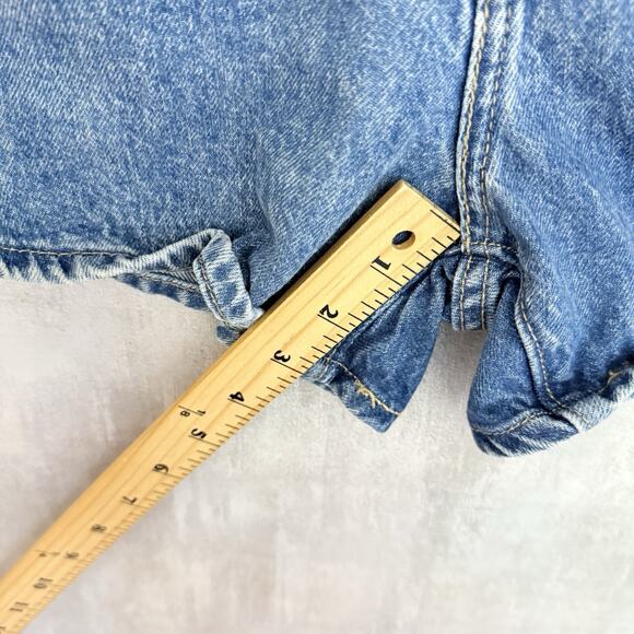 Levis Shorts Womens 25 Blue High Waisted Mom Relaxed Medium Wash 3" Inseam Denim - Picture 12 of 14